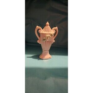Occupied Japan Pink Porcelain Vase & Trinket Dish Set – Roses Gold Trim